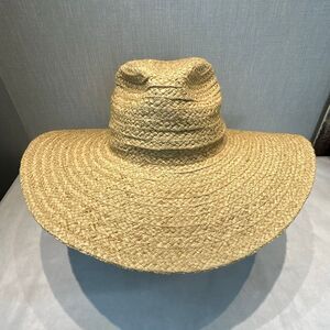 Carly Jean Natural Straw Sun Hat Floppy Brim One Size CJLA Summer Beach Pool Out